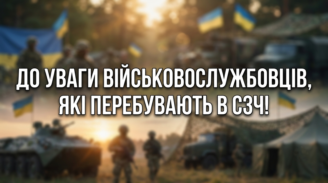 До уваги військовослужбовців, які перебувають у СЗЧ!